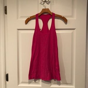 Hot pink lululemon tank top